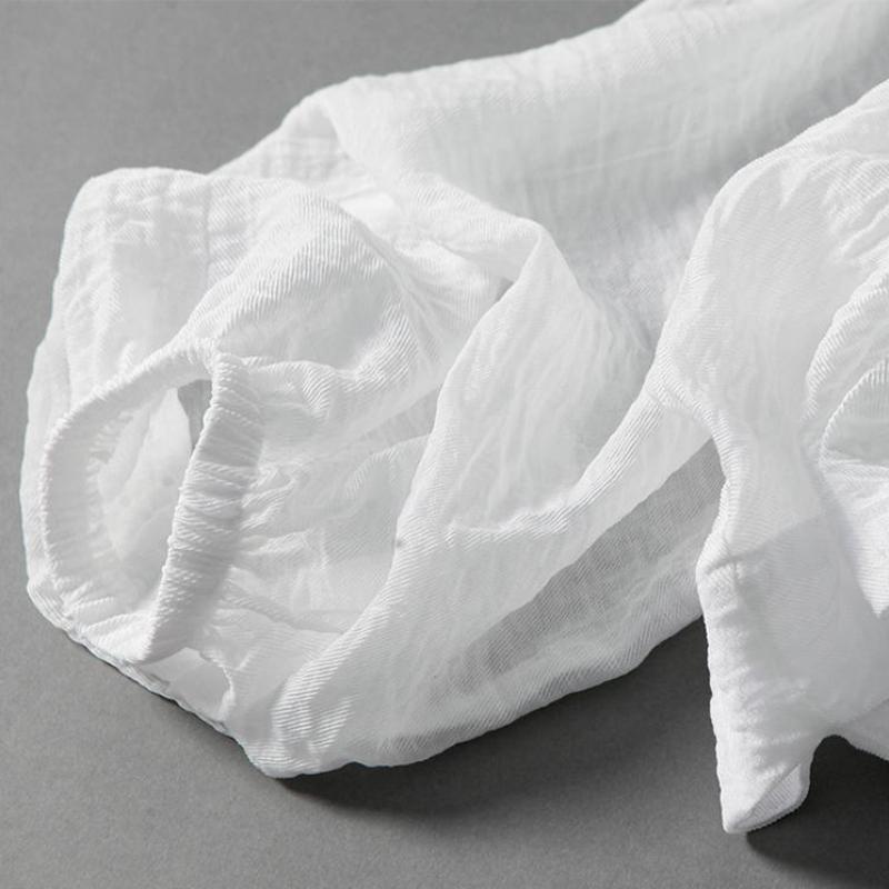 Solid Shirts Women Summer Batwing Sleeve Loose Thin Seethrough Leisure V-Neck Sun-proof Clothing All-match Simple