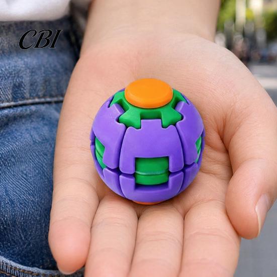Office Stress Reducer 3D Printed Ball, Press & Rotating Finger Spinner, Decompression Ball Concentration Training Toy Toys, Portable Ergonomic Fidget