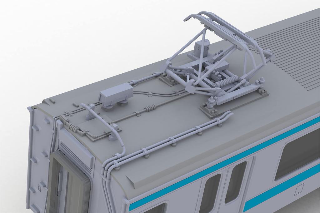 PLUM Scale JR East 209 Series DC Electric Train Moha 209 Display Unpainted Plastic PP178 Plakit-Extra 1/80 Type, Keihin-Tohoku Color, & 208, Model,