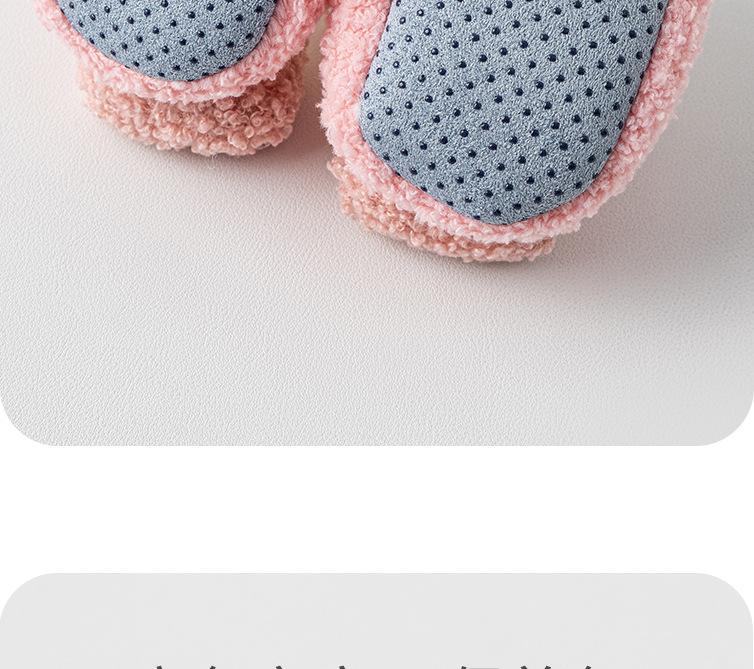 Warm Lambswool Fleece Baby Prewalker Shoes - Non-Slip, Thickened for Autumn/Winter