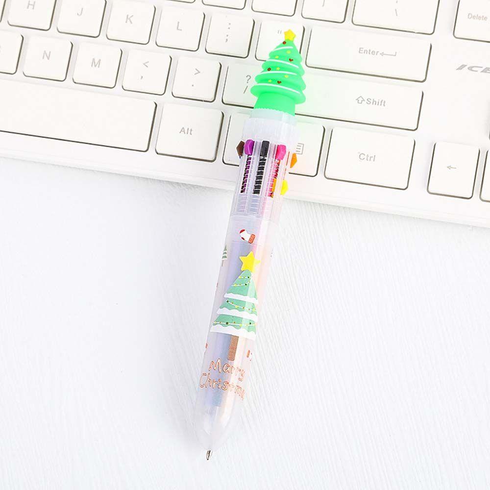 Claus Office School Writing Supplies Snowman Oil Pen Xmas Ball Pen Christmas Ballpoint Stationery