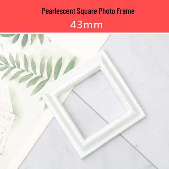Ретро Кремовый Клей Эпоксидная Смола Миниатюрная Фоторамка DIY Аксессуары для Кукольного Домика