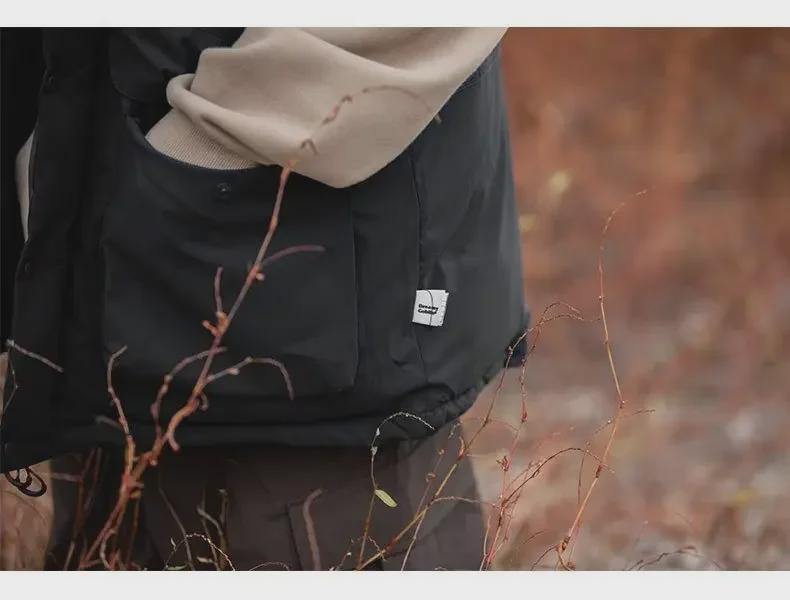 Унисекс японский ретро стеганый зимний рабочий жилет