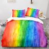 Colorful Rainbow Bedding Set Single Twin Full Queen King Size Rainbow Bed Set 3D Anime