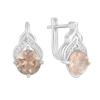 Серебряные серьги с морганитом nano 3.415ct (2113805)