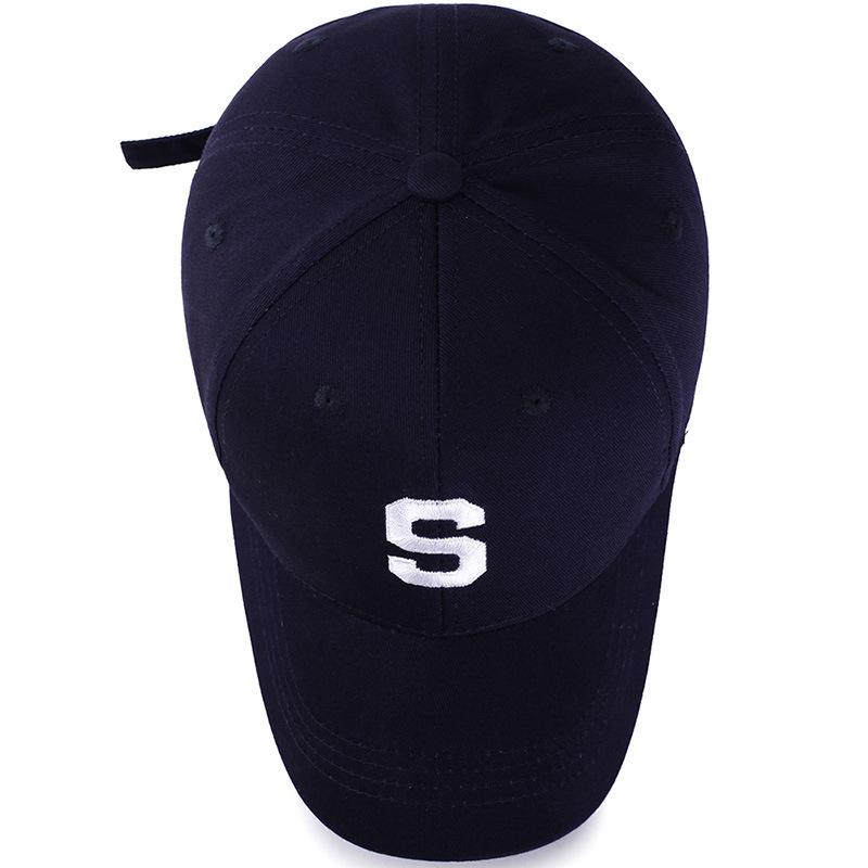 Бейсболка с буквой S, хлопковая регулируемая шляпа от солнца, унисекс, спортивные летние кепки с вышивкой, уличная одежда, повседневные шляпы Snapback для мужчин и женщин