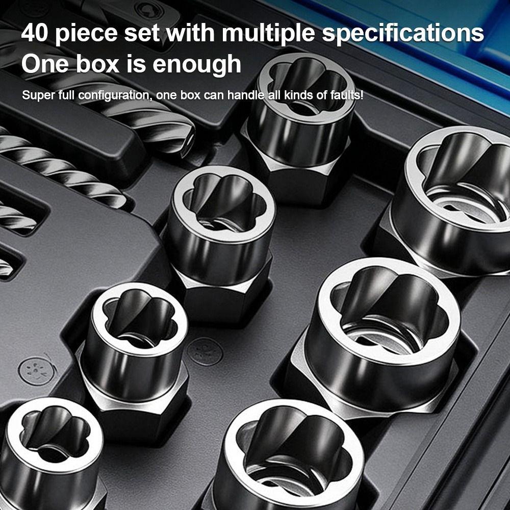Rust Proof Nut Extractor High Torque Screw Remover Fastener Extractor  Broken Thread Taking