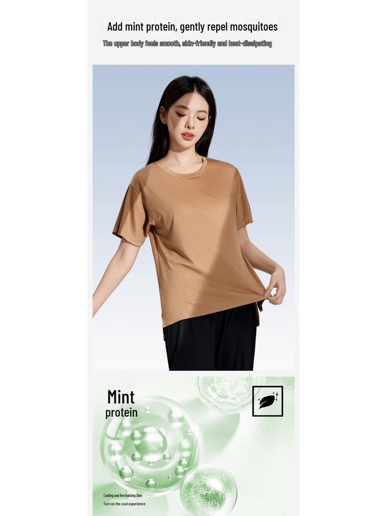 100% Modal Cooling A-Class Thin Summer Pajama Set for Women - Comfortable Homewear & Outdoor Wear