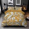 Three-Piece Plant Flower Quilt Set 3D Digital Printing Bedding Kit