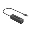Хаб Buffalo Gen 1 с магнитом, совместимый с iPhone, черный, USB-C 3.2, питание от шины, верхнее крепление, 16, (BSH4U325C1BK)