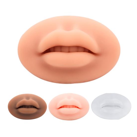 Татуировка Практика Гибкая Безопасная Многоразовая Практика Шаблон Кожи Губы 3D Форма Для Губ