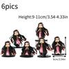 Charming Nezuko Pvc Figurines Set 6 Cute Demon Slayer Miniatures For Fans