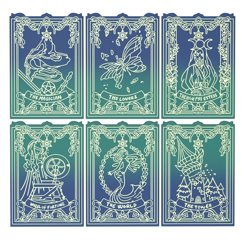 6 листов/24 листа Taluo Card силиконовые формы для литья смолы эпоксидные формы для DIY персонализированные Taluo Card игры ювелирные изделия