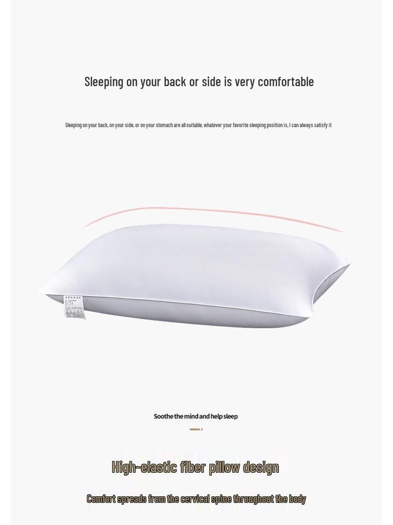 Подушки премиум-класса для поддержки шеи из перьевого бархата для дома и отеля (Одиночный/Пара)