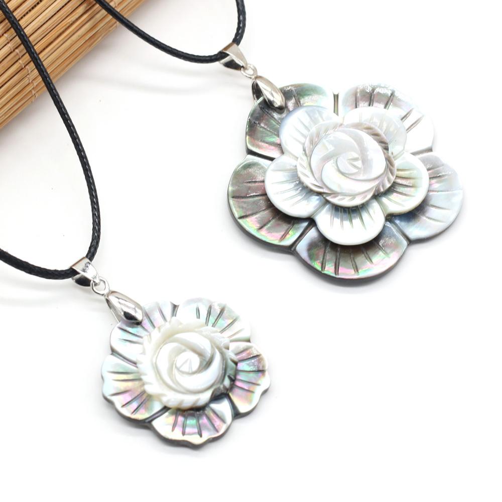 1 шт. в партии, ожерелье из сплава с натуральными ракушками, кулон с веревочной цепочкой, ожерелья для женщин и мужчин, ювелирные изделия, колье, рождественские подарки, хит продаж