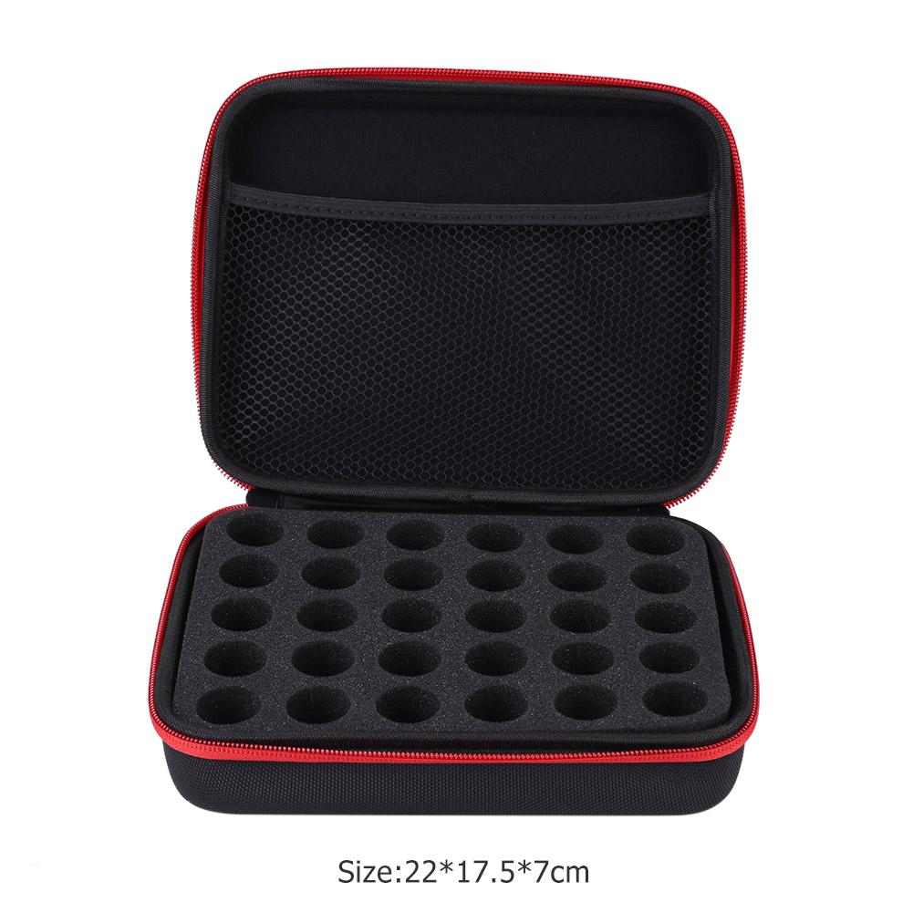 30/15 Slot Essential Oil Bottle Holder Case for 1-10ml Aromatherapy Roller Container Portable Travel Carrying Box Home Organizer