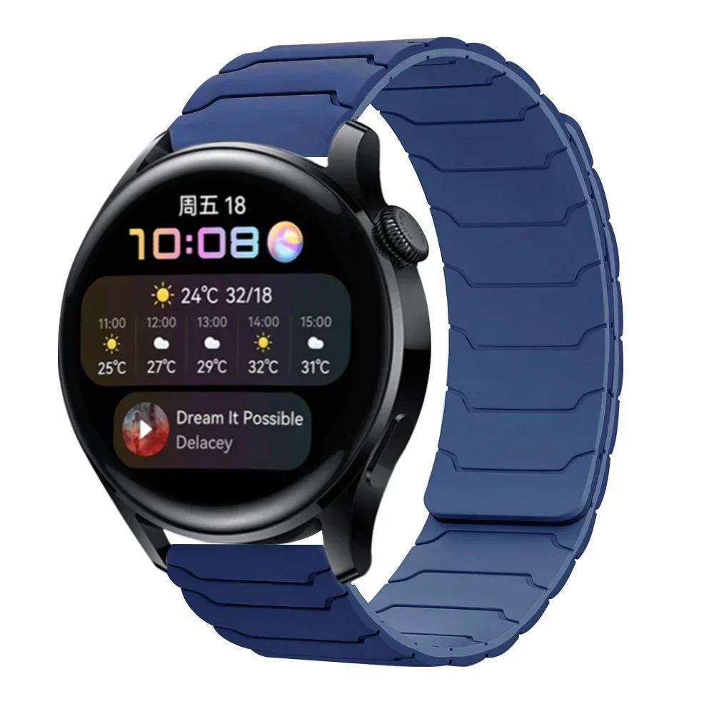 22mm Silicone Magnetic Loop For Amazfit Bip 6 5 5 Unity/GTR 2 3 4 Wristband For Amazfit Stratos/Balance/Cheetah Round/Pro Band