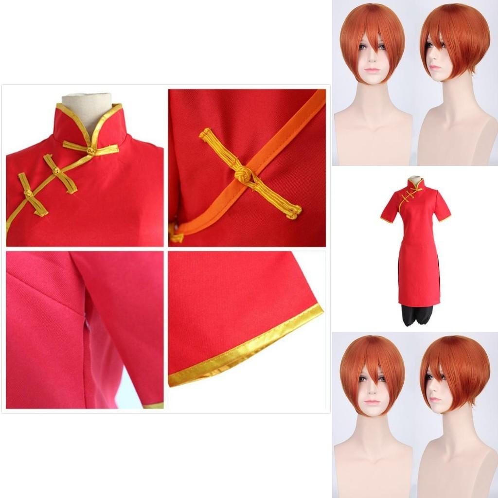 Потрясающий костюм Кагуры из аниме Gintama, изготовленный из высококачественных материалов для косплея и Хэллоуина