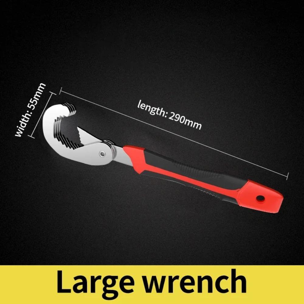 High Carbon Steel Adjustable Universal Wrench - Double Open End Multifunctional Spanner for Manual Hardware & Repair