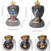 1 шт. Будда из фиолетовой глины, подставка для благовоний с обратным потоком, креативный дизайн со змеей и слоном, ручная работа, домашний декор (Без благовоний)