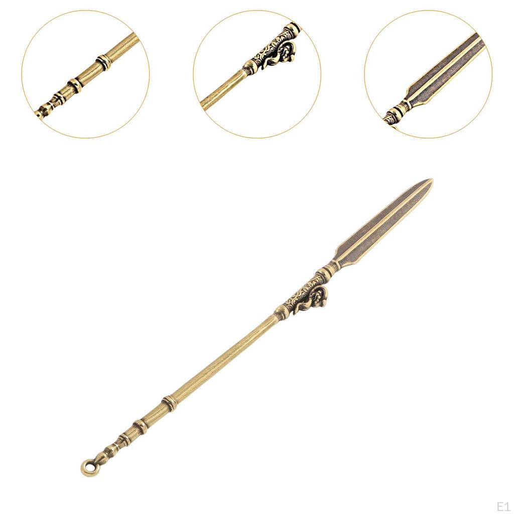 Brass Pendants Spear Model Photo Props Gifts Purse Creative Copper Knife Sculpture
