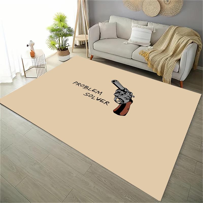 Ковер HD с винтовкой, ковер с пистолетом, револьвером, ковер с современным оружием, ковры для гостиной, спальни, кухни, придверный коврик, ванная комната, противоскользящий коврик для пола