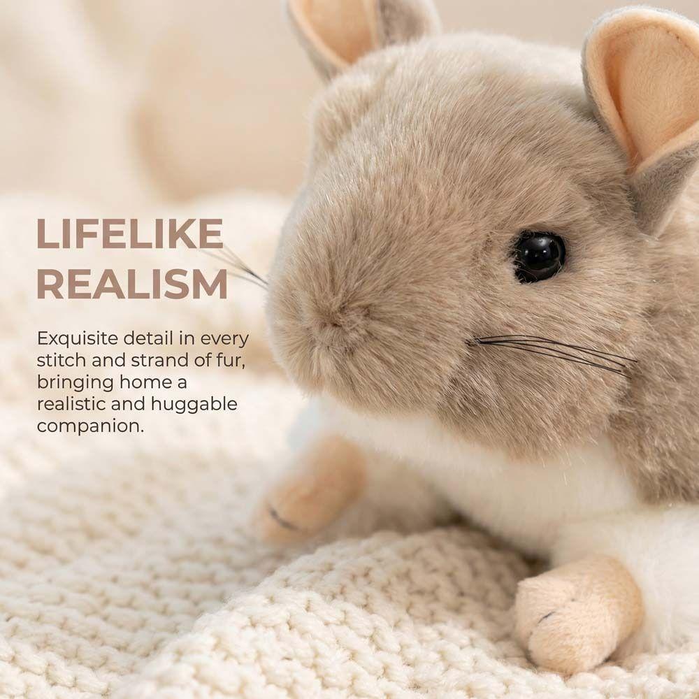 Lifelike Totoro Plush Doll High Quality Simulation Rat Doll Chinchilla Plush Toys Kids Toys