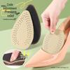 Women's Non-Slip, Breathable Cowhide Forefoot Pads with Sweat-Absorbing, Anti-Pain, Anti-Wear Features for High Heels