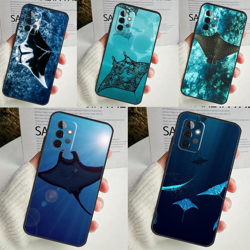 Animal Manta Ray For Samsung Galaxy A14 A34 A54 A12 A32 A52 A51 A71 A53 A33 A13 A15 A25 A35 A55 Phone Case