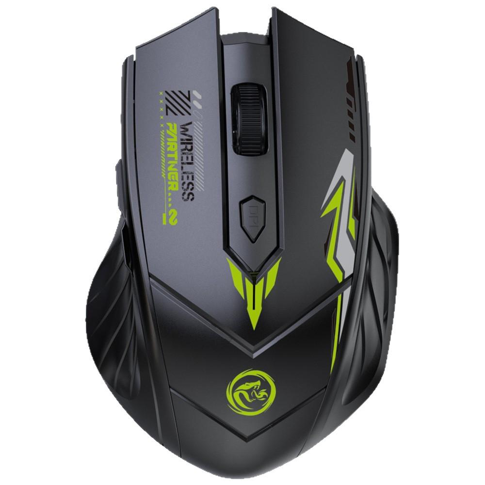 Wireless Luminous Gaming Mouse - Mecha Style Silent Bluetooth for Office & Esports