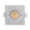 Lot de 10 Spots LED encastrables 3en1 carré alu 7W IP20