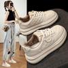 Thick-soled Velvet Little White Shoes Women's Autumn and Winter 2025 New Soft-soled Versatile Warm Two Cotton Shoes Casual Sports Women's Shoes