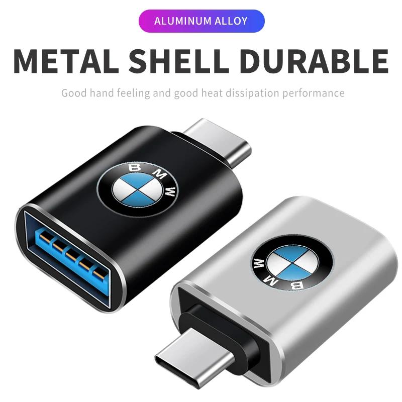 Автомобильный адаптер Type-C на USB 3.0 Автомобильный конвертер Детали интерьера Для BMW X1 X2 X3 X5 X4 X6 X7 G30 G20 G32 G11 G12 F40 F30 F20 F1