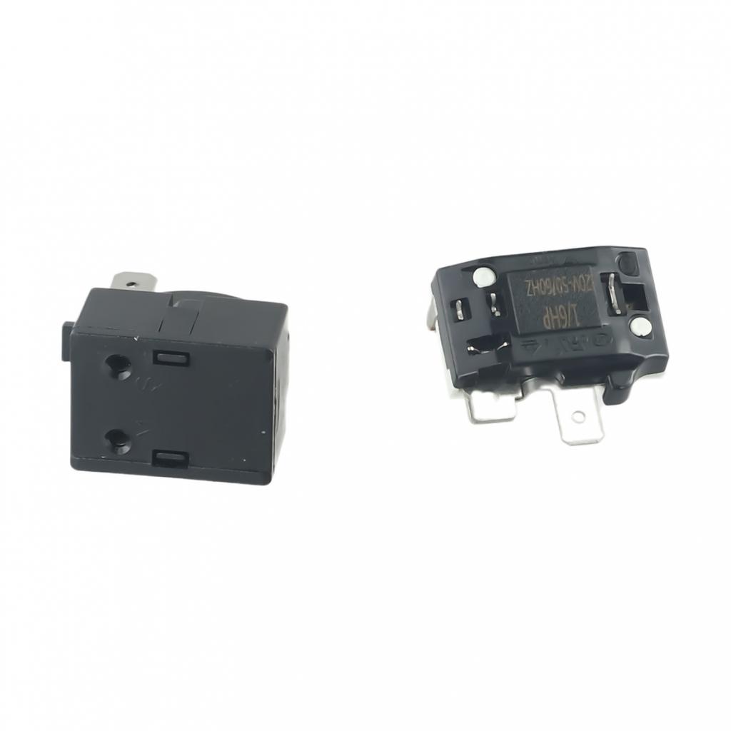 Refrigerator PTC Start Relay 1/2 Pin 15 Ohm + 1/6H Compressor Overload Protector