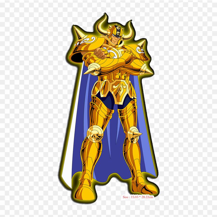 Taurus Aldebaran Saint Seiya Soldiers' Soul Pegasus Seiya Iron On Patches For Clothing Applique Stickers On Clothes Heat-Sensitive Custom Patch