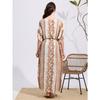 Popular Snake Pattern Printing Beach Blouse Robe Loose Vacation Sunscreen Bikini Blouse