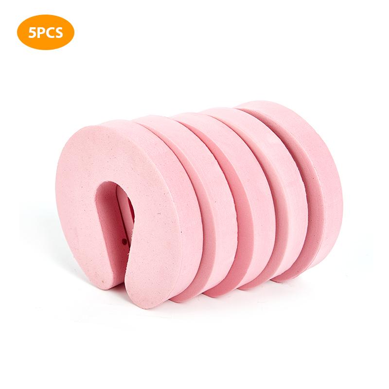 5Pcs Safety Finger Foam Door Stopper Locks Children Protection C Shape Door Clip