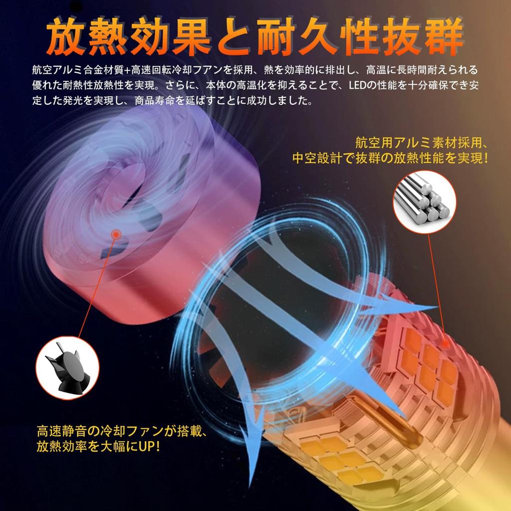 OTORAM 30 Early Model T20 Single LED Turn Signal Bulb with Prevention Vehicle Inspection with Cooling Amber T20 Single 7440 W21W LED Turn Signal