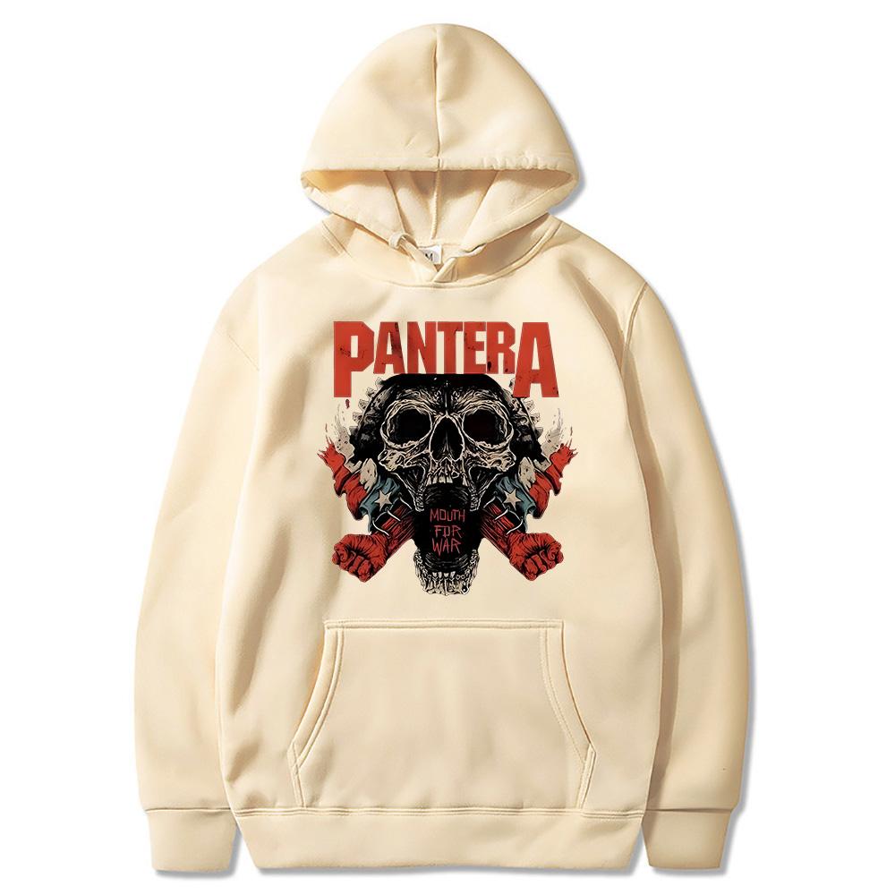 Vintage Pantera Band Rock Hoodies for Women/Men Oversized Sweatshirts High Street Pullovers Graphic Printing Clothing