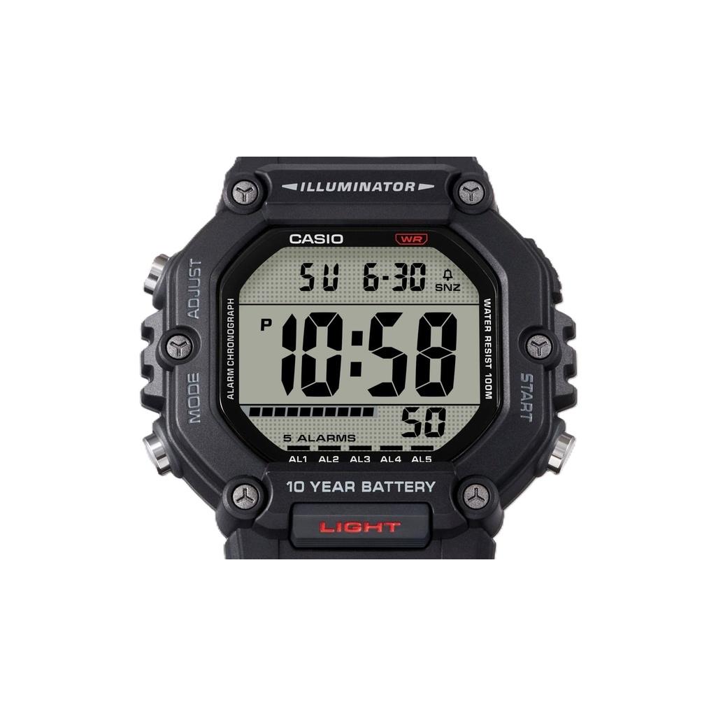 Casio Цифровые кварцевые часы с ремешком из смолы AE-1600H-8BV 100M для мужчин