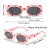 UV400 Heart Print Children Sunglasses Sun Protection Eyewear Fashion Kids Rectangular Sun Glasses