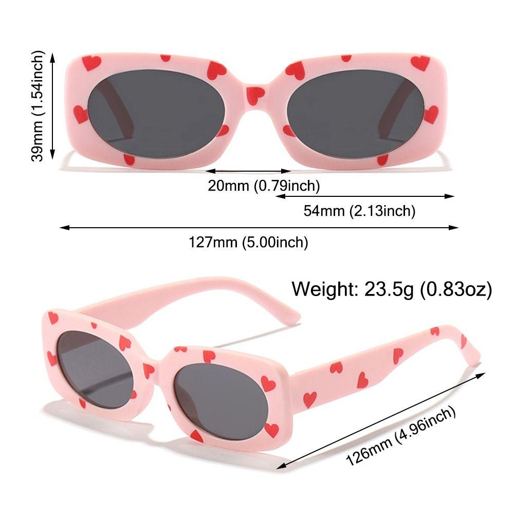 Sun Protection Kids Rectangular Sun Glasses UV400 Girls Boys Shades Vintage Eyewear