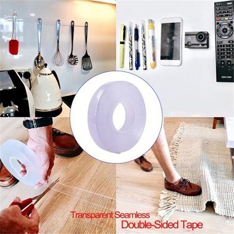 Double-sided Tape Anti-slip Adhesive Nano Seamless Scotch Tape Washable Home Accessories