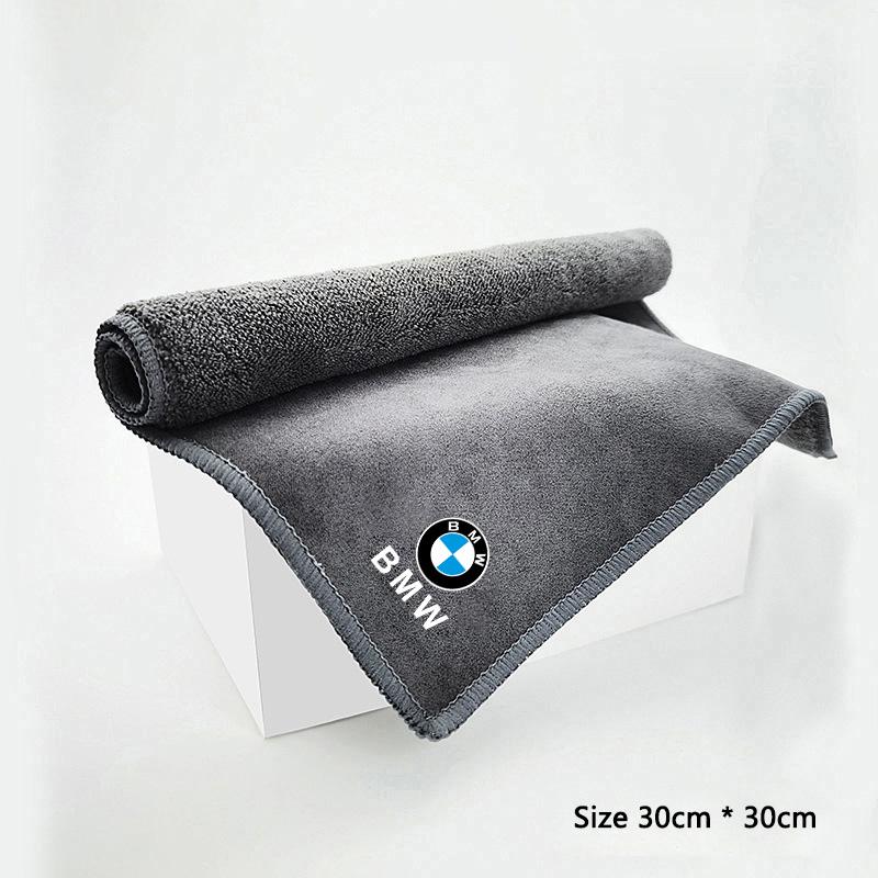 LLIT4 Microfiber Car Wash Towel Drying Cloth Interior Cleaning Brush For BMW 1 3 5 7 Series X1 X3 X4 X5 F10 F15 F16 F20 F30 F18 F25 M3