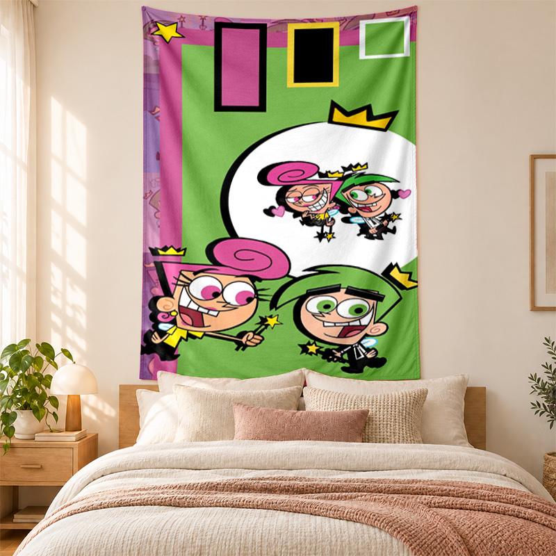 Fairy oddparents Tapestry highquality for decorating living room bedroom dorm walls ideal as bedroom wallart orholiday gift
