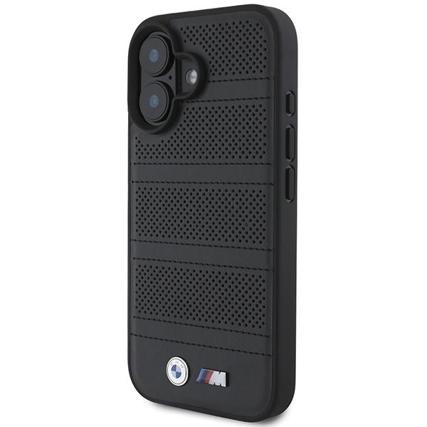 Etui do iPhone 16 BMW M Perforated MagSafe Czarny