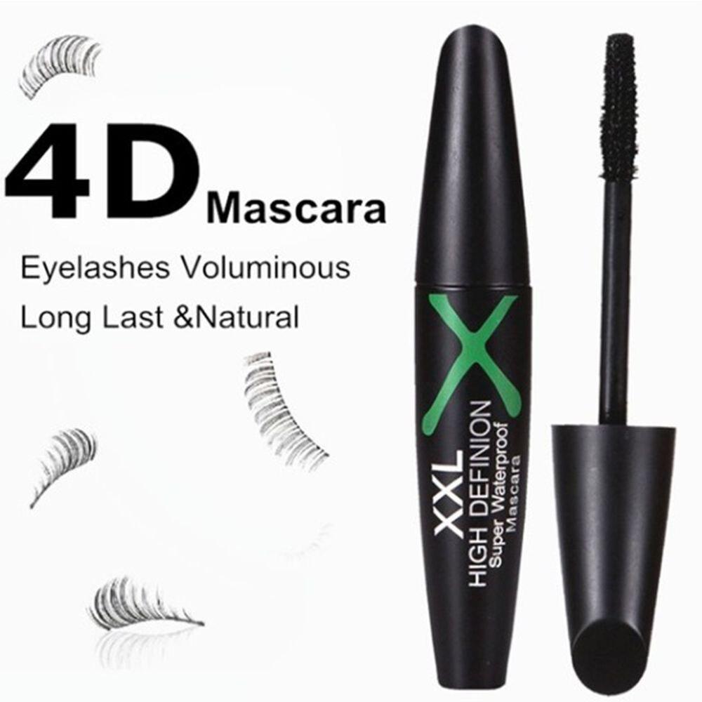 4D Тушь для ресниц из шелкового волокна Водостойкая долговечная тушь для ресниц Черная тушь для наращивания ресниц Косметика