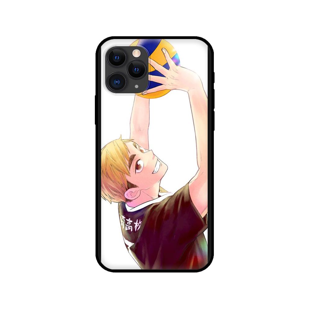 Черный чехол из ТПУ для iPhone 5 5s se 2020 6 6s 7 8 plus x 10 XR XS 11 12 mini pro MAX задняя крышка Мия Ацуму Хайкю