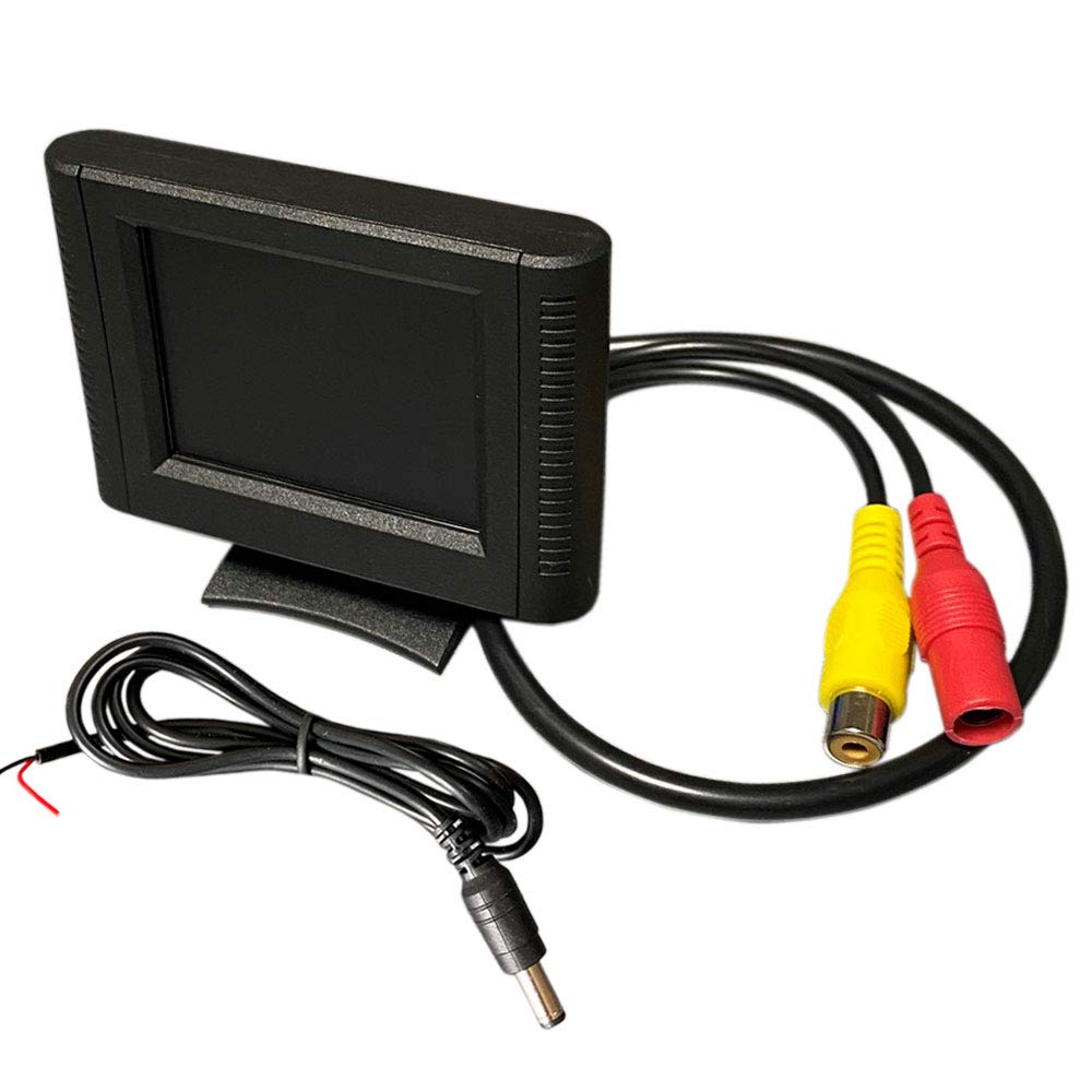 Discover Winds 2.4-inch Compact Color Monitor Car On-Dash Rear Camera Side Camera Front Camera Monitor Video Input 1 Line