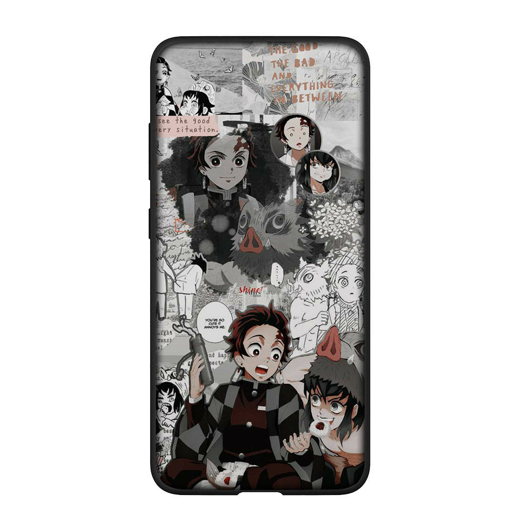 Чехол для телефона Samsung Galaxy S25 S24 S23 iPhone 16 15 Xiaomi Redmi Note 14 13 12 16E X Pro Max OPPO Moto Huawei Kokushibo Demon Slayer Tanjirou Cover